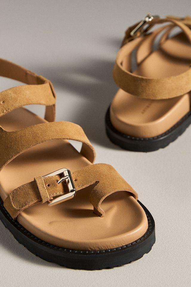 By Anthropologie Suede Buckle Sandals #2