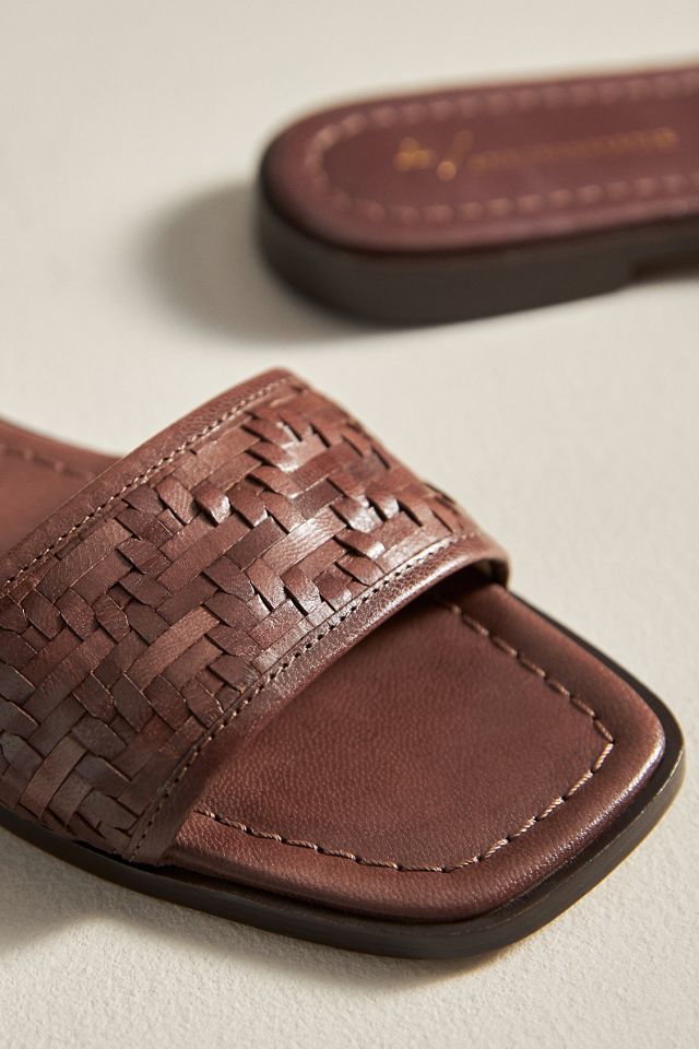 Woven Leather Slide Sandals #2