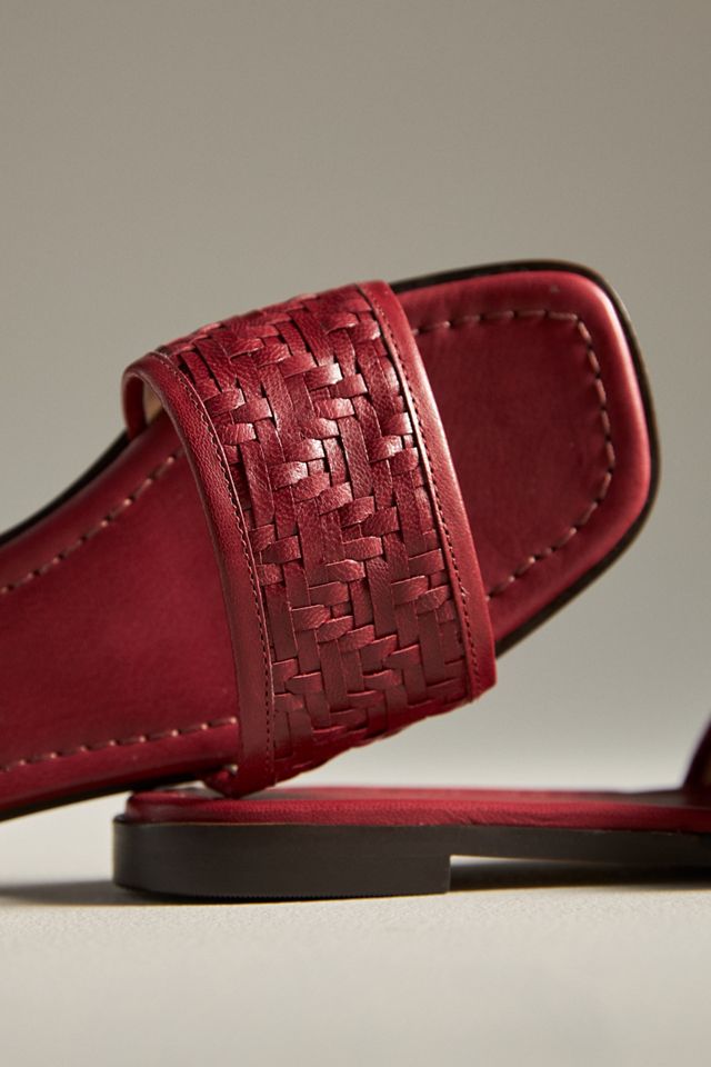 Woven Leather Slide Sandals #2