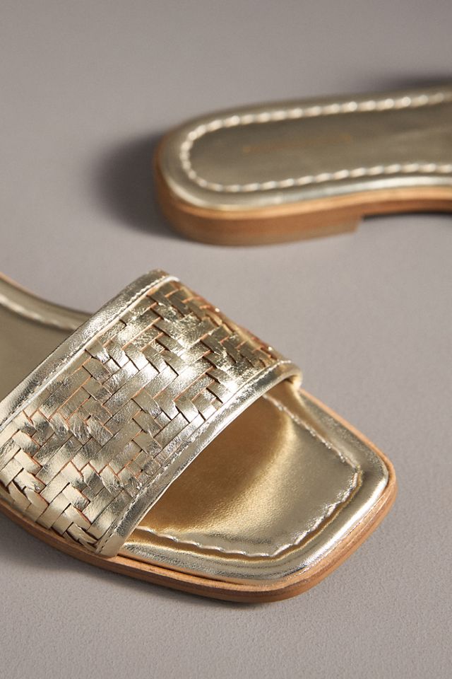 Woven Leather Slide Sandals #2