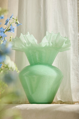 Terrain Ruffled Glass Vase