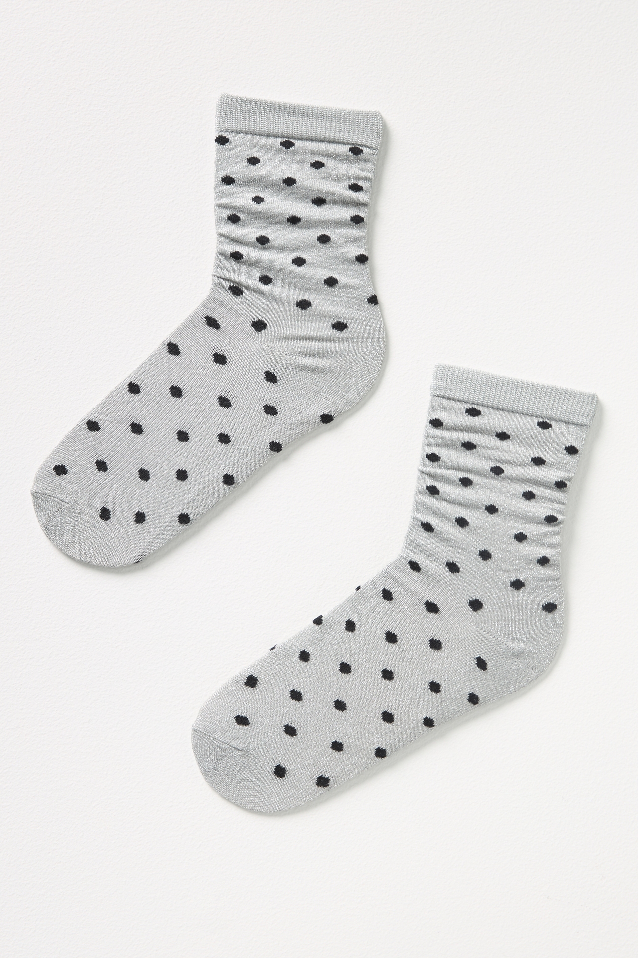 By Anthropologie Polka Dot Lurex Socks