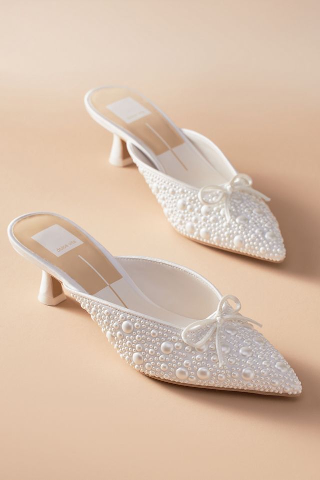 Dolce Vita Claytn Pearl Mule Heels #1