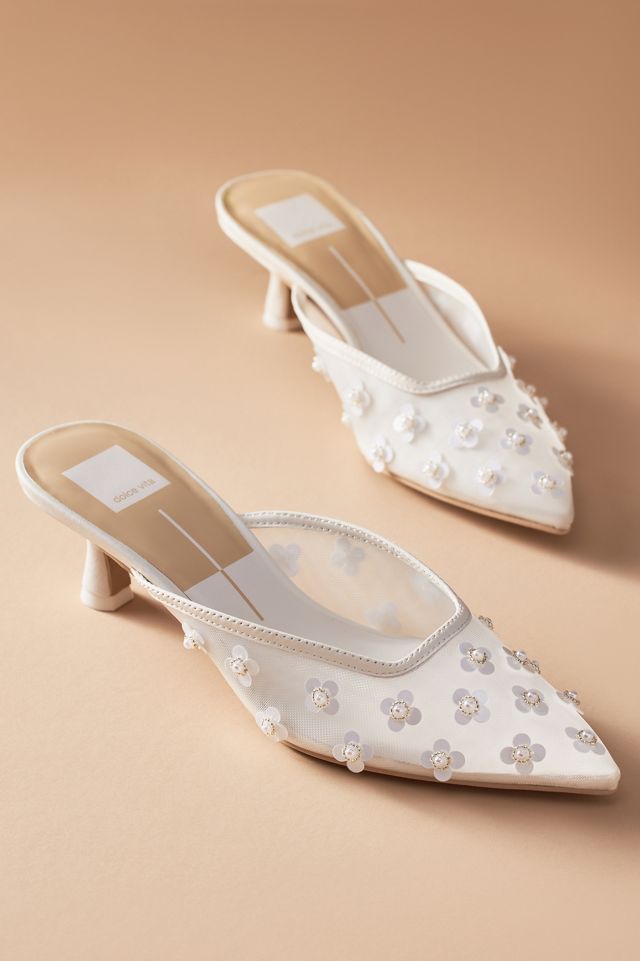 Dolce Vita Clara Pearl Kitten-Heel Mules #3
