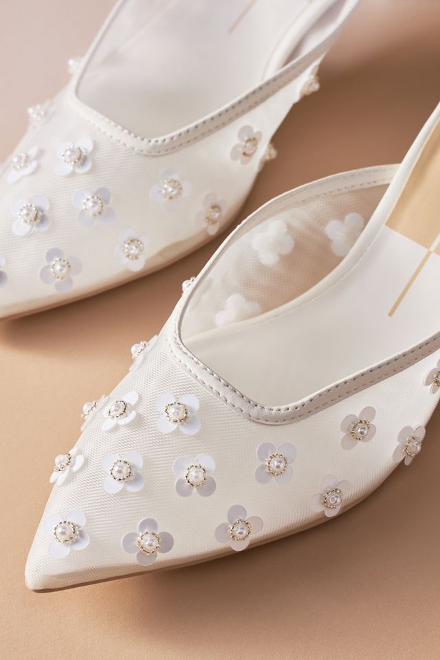 Dolce Vita Clara Pearl Kitten-Heel Mules #4