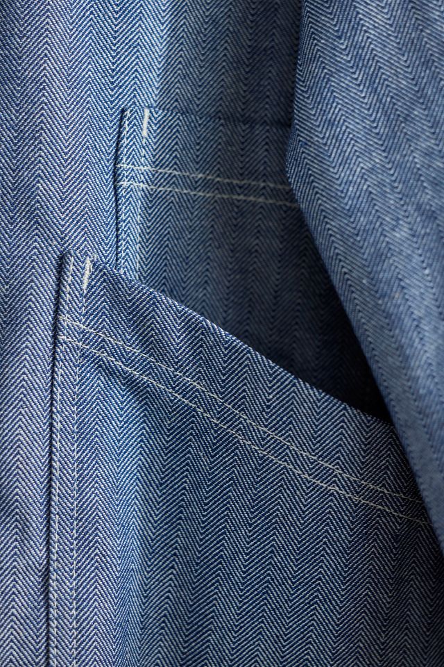 Terrain x Of Dress Gardening Smock, Denim Herringbone #1