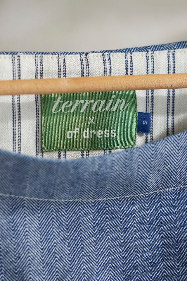 Terrain x Of Dress Gardening Smock, Denim Herringbone #4