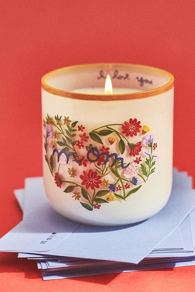 Maye Mom Floral Jasmine & Sandalwood Glass Candle #2