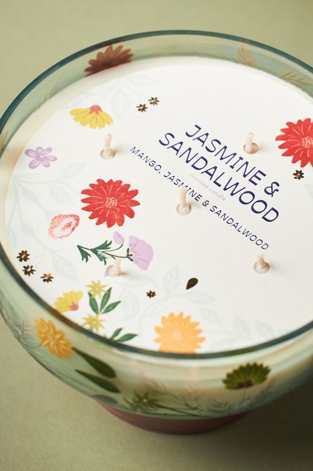 Maye Floral Jasmine & Sandalwood Glass Candle #2