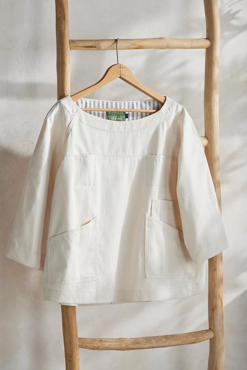 Terrain x Of Dress Gardening Smock, Washed Canvas