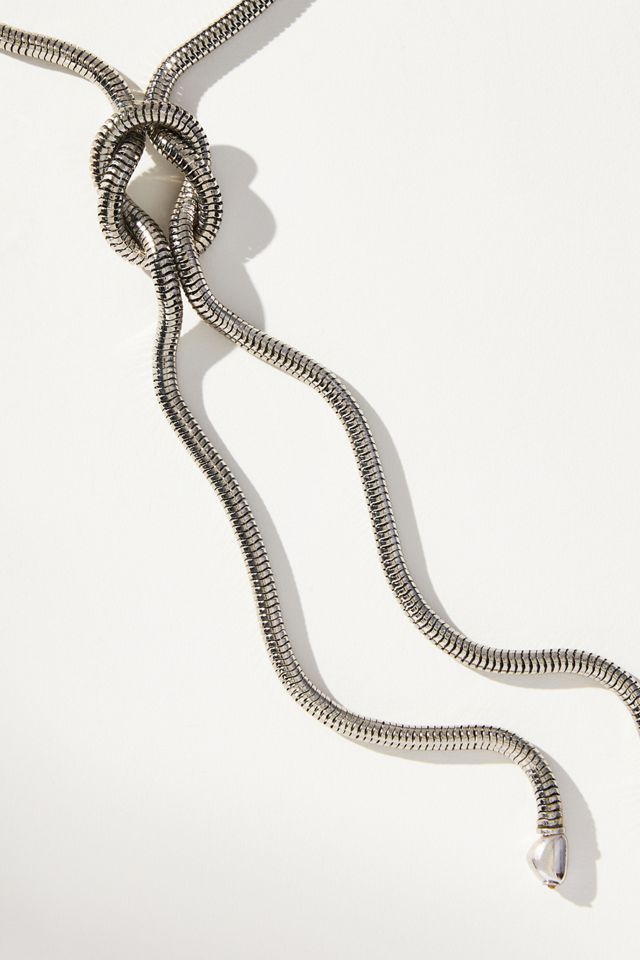 Long Chain Crystal Necklace #1