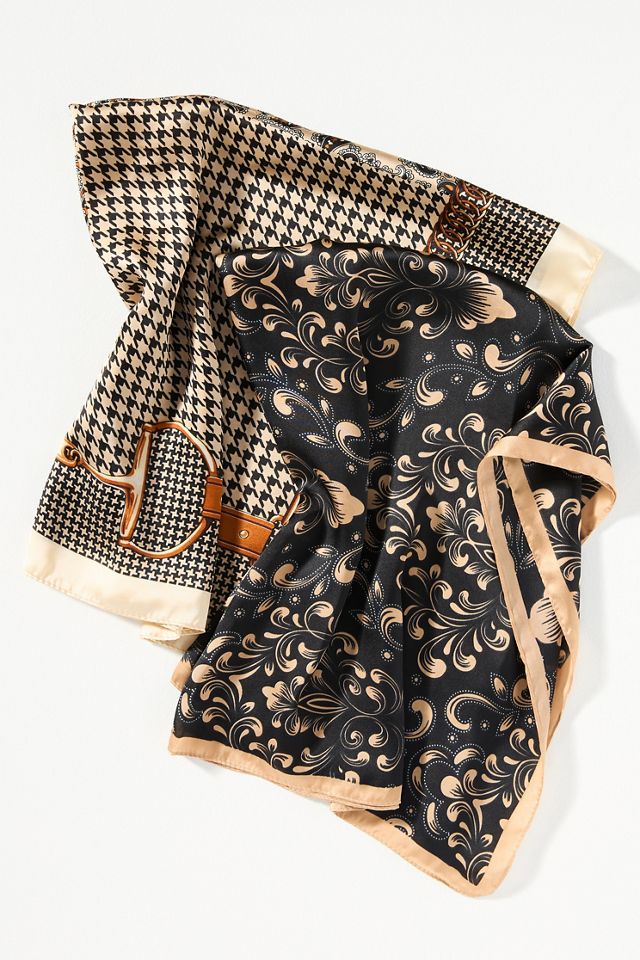 Patterned Hair Scarves, Set of 2 #1