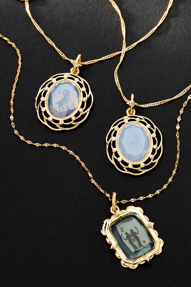 Framed Zodiac Pendant Necklace #4