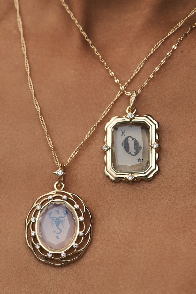 Framed Zodiac Pendant Necklace #2