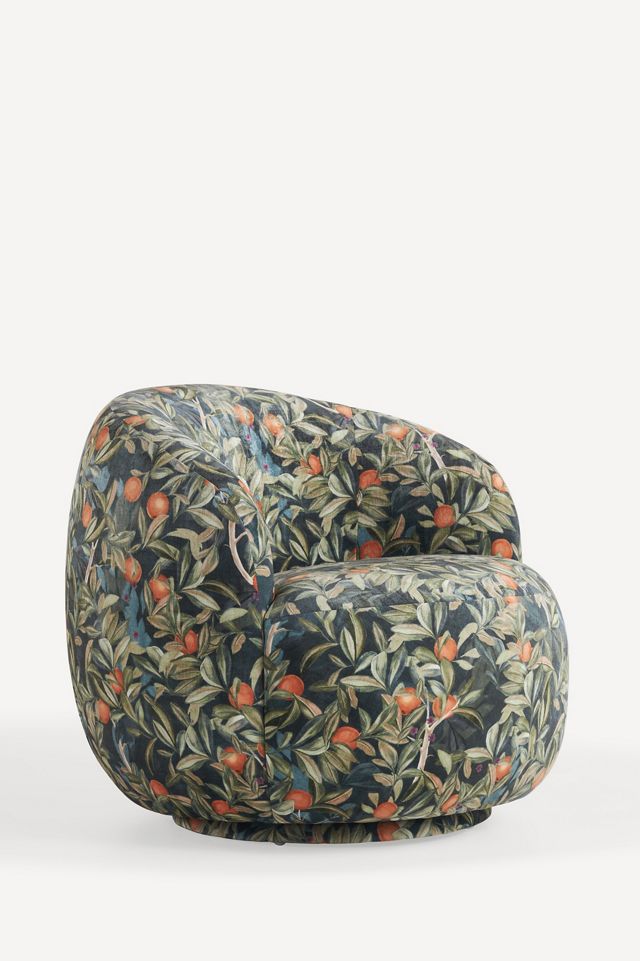 Cosette Lilith Velvet Swivel Chair #2