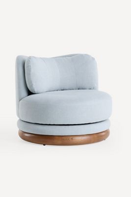 Norris Linen Swivel Chair