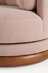 Norris Linen Swivel Chair