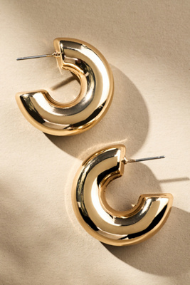 By Anthropologie Classic Small Hoop Earrings In Gold