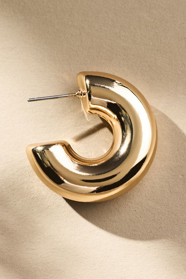 Boucles d'oreilles classiques petites créoles #1