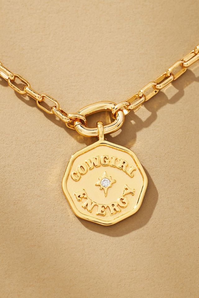 Western Coin Charm Necklace #1