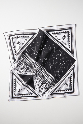 Bandits Bandana Hair Scarf In Black
