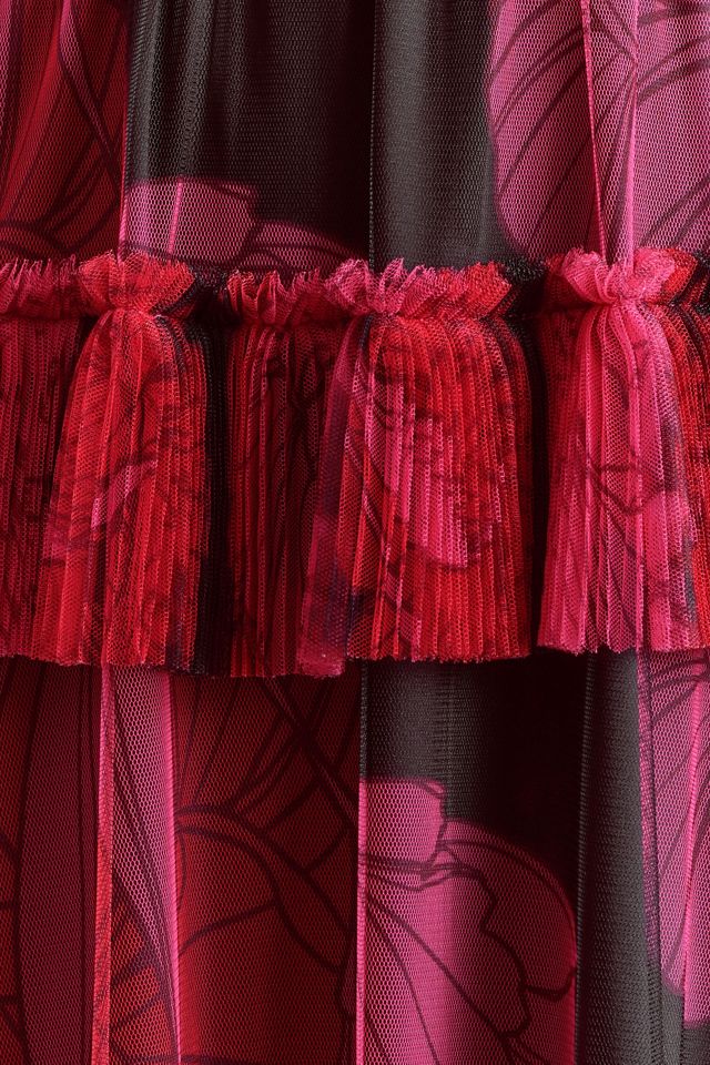 Hutch Freya Sleeveless Tiered Tulle Maxi Dress #3