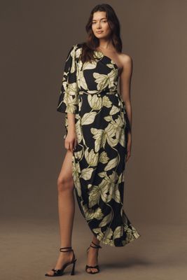 Acler Walsworth Sleeveless Rosette Gathered Fitted Midi