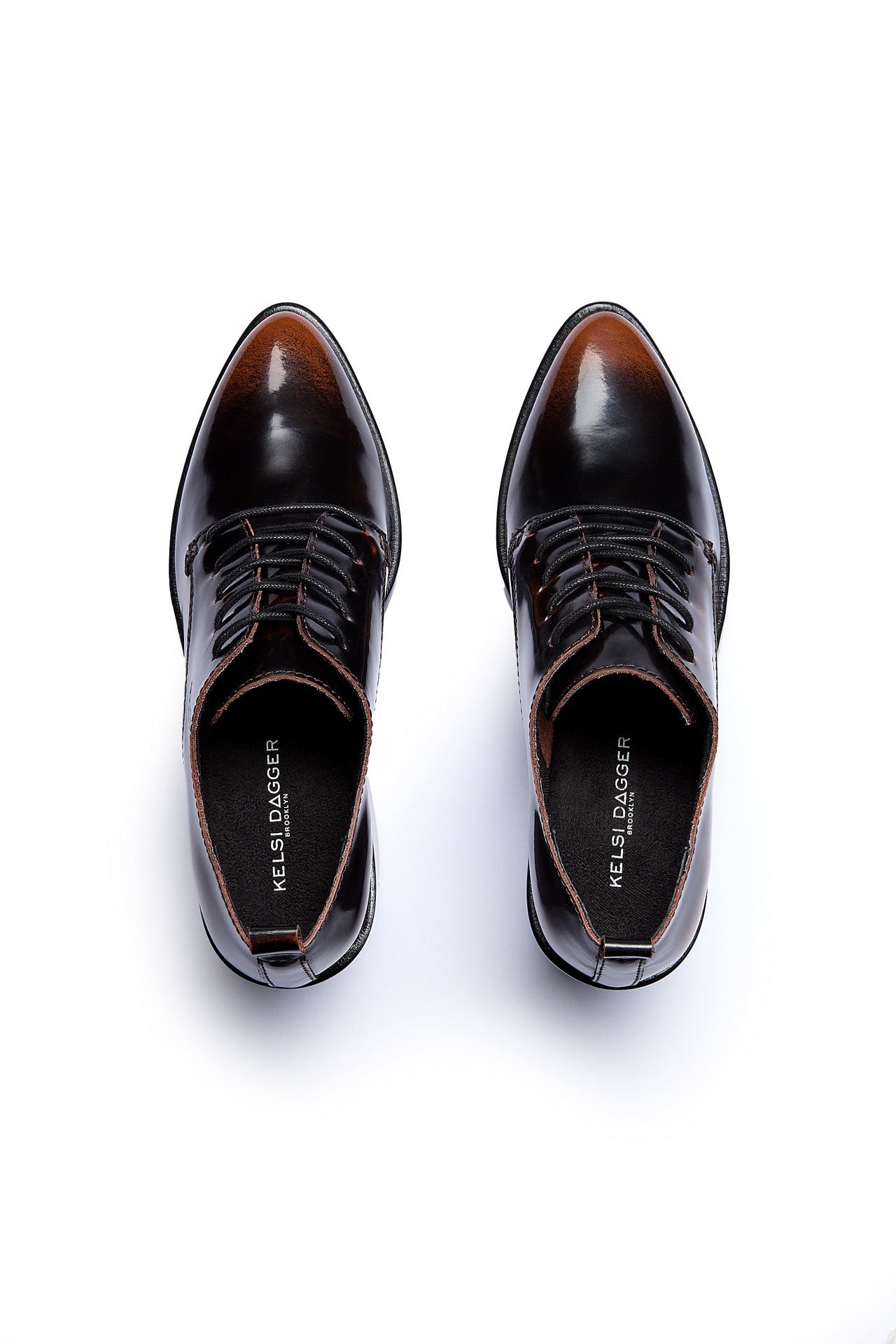 Kelsi Dagger Brooklyn Ember Oxford Heeled Loafers