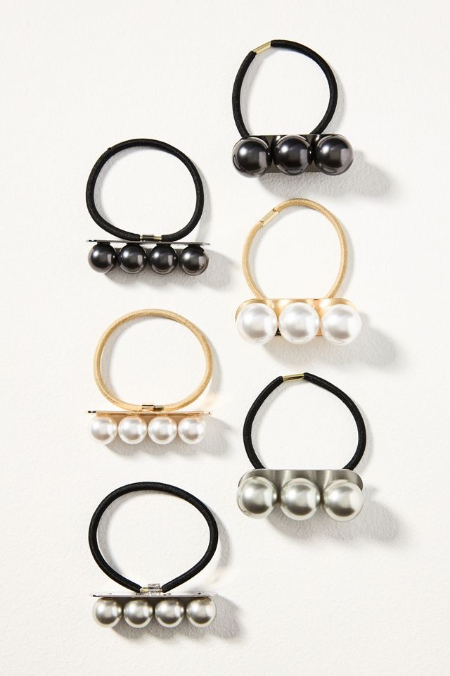 Pearl Hair Ties, Set of 2 #1