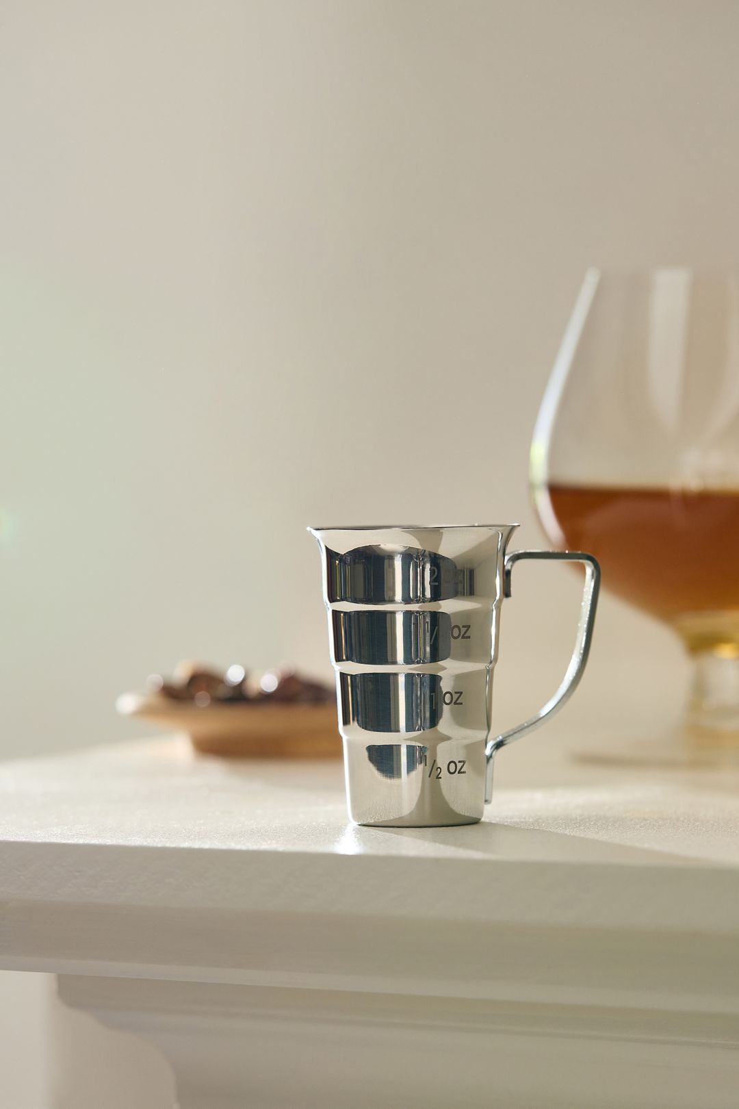 Viski Harrison Stepped Jigger - Silver, One Size