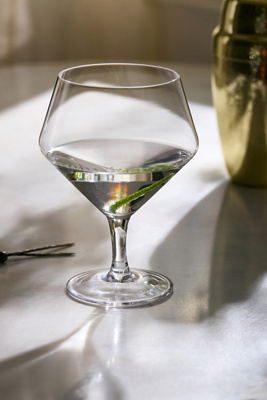 Viski Raye Angled Crystal Gin & Tonic Glasses, Set Of 2