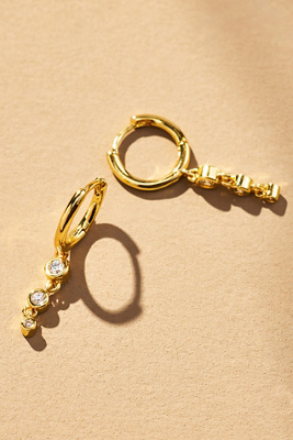 Uncommon James City Lights Huggie Hoop Earrings In Gold