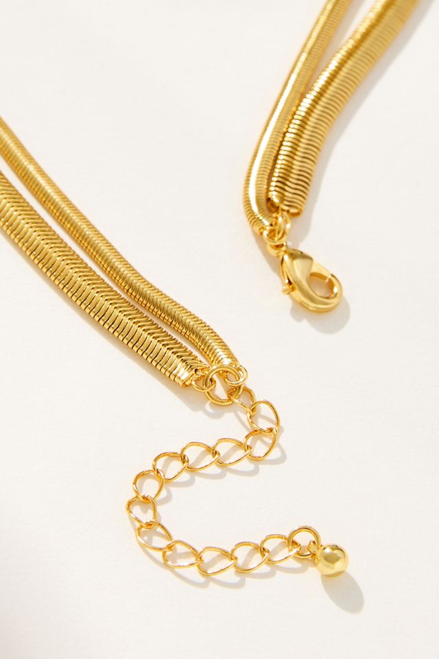 Uncommon James Layered Flat Snake Chain Necklace #1