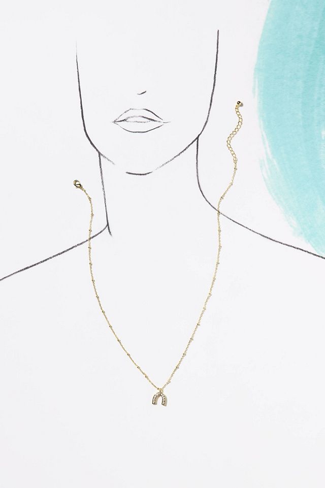 [Anthropologie] Uncommon James ハート ネックレス Uncommon James Full Pavé Heart Necklace | Anthropologie