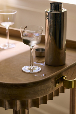 Viski Raye Angled Nick & Nora Glasses, Set Of 2