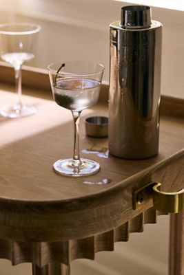 Viski Raye Angled Nick & Nora Glasses, Set of 2