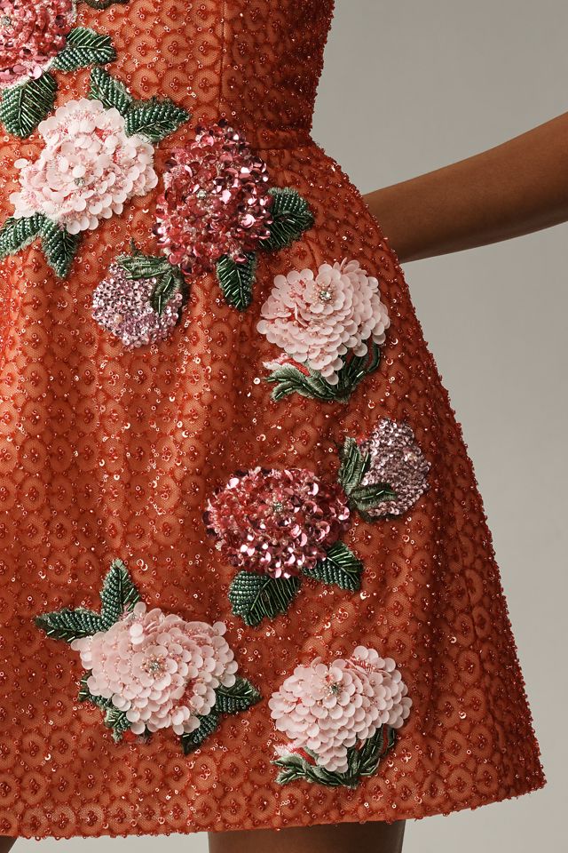 Helsi Frida Strapless Beaded Floral Appliqué Mini Dress #2