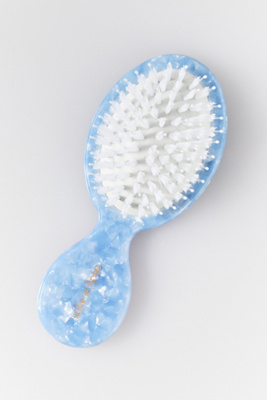 Solar Eclipse Handpainted Compact 2-1 Perfect Daily Brush In Blue