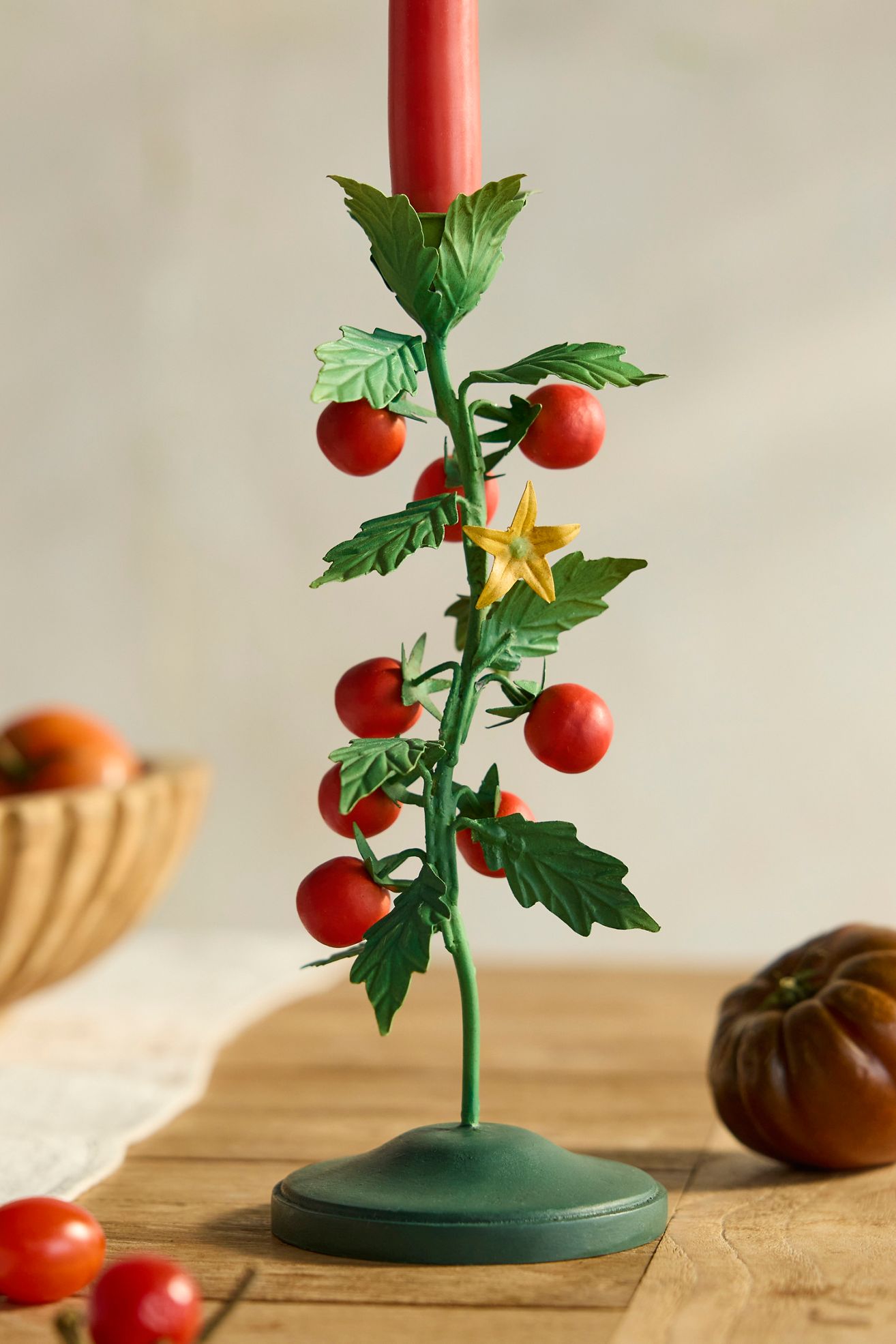 Vegetable Patch Taper Holder - Cherry Tomato, One Size