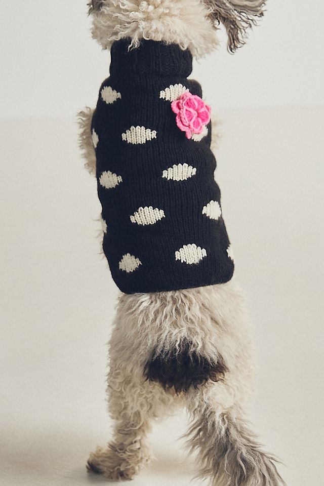 Hand-Knit Chilly Dog Pet Sweater #1