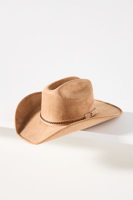 Faux Suede Studded Rancher Hat | Anthropologie display picture 1