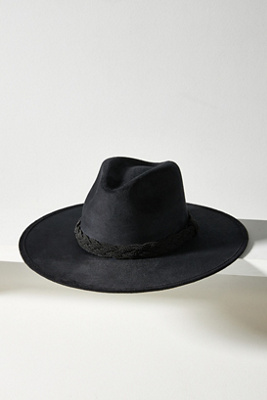 Asn Hats Suede Margot Rancher In Black