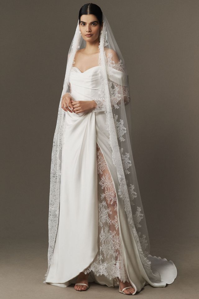 Watters Harlow Cathedral Veil #1