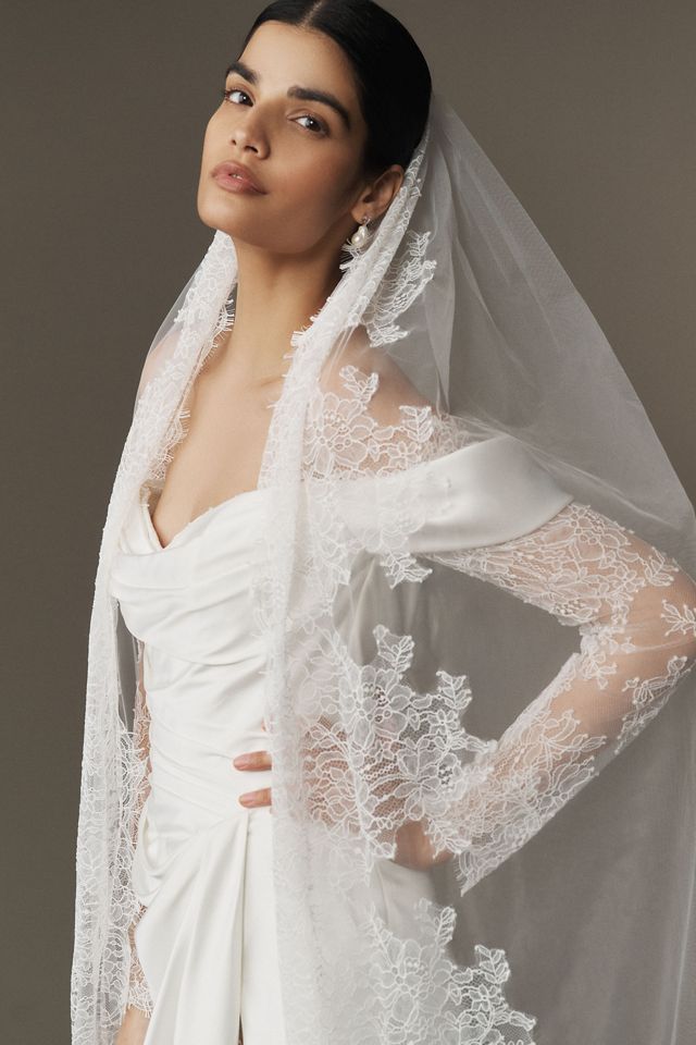Watters Harlow Cathedral Veil #2