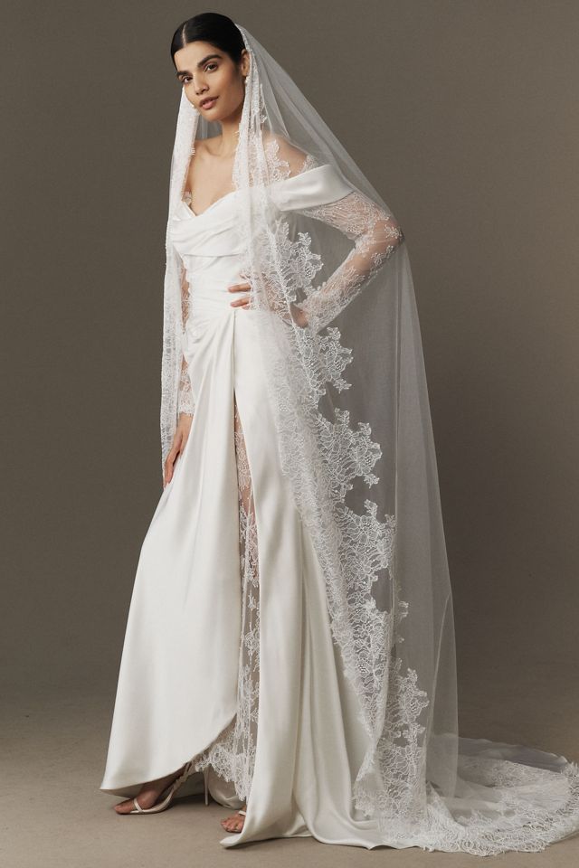 Watters Harlow Cathedral Veil #3