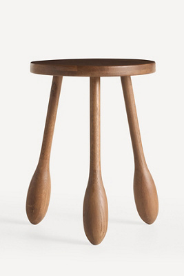LALA Reimagined Sculptural Oak Side Table