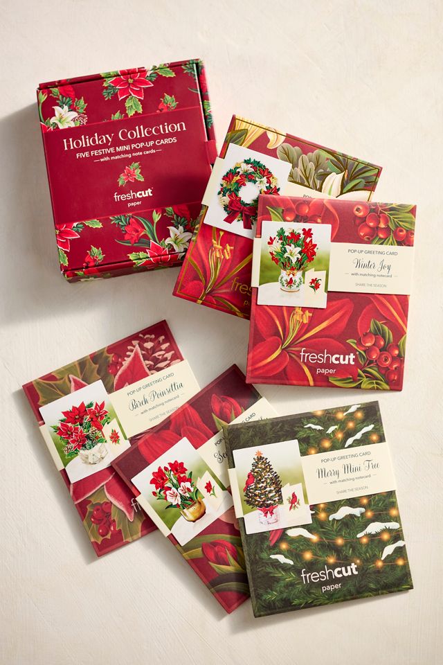 Holiday Pop-Up Cards, Set of 5 #1