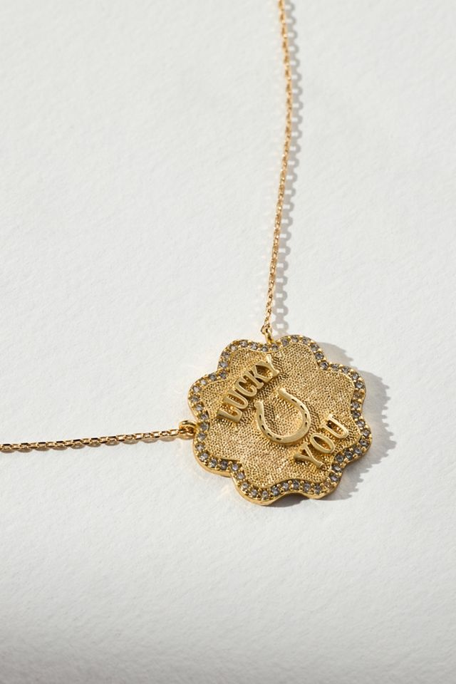 ネックレス・ペンダント STONEHENgE 14K Lucky You Necklace Stonehenge 4K Lucky You Necklace P1406 Female Jewelry Jeon