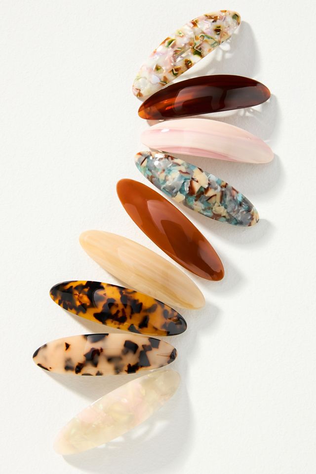 Resin Barrettes, Set of 3 #1