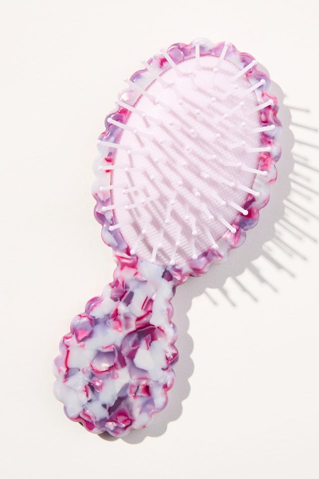 Scallop-Edge Mini Hair Brush #1